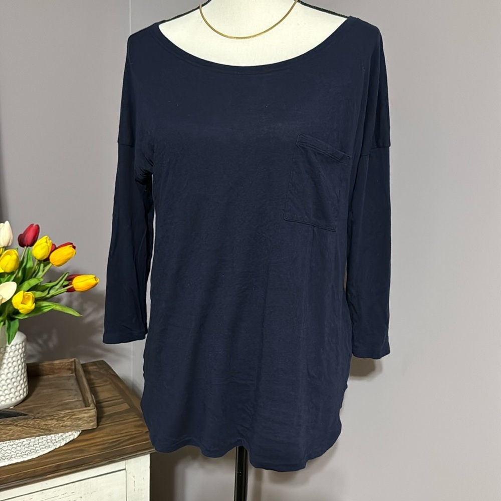 Gap | Navy Top | 3/4" Sleeves